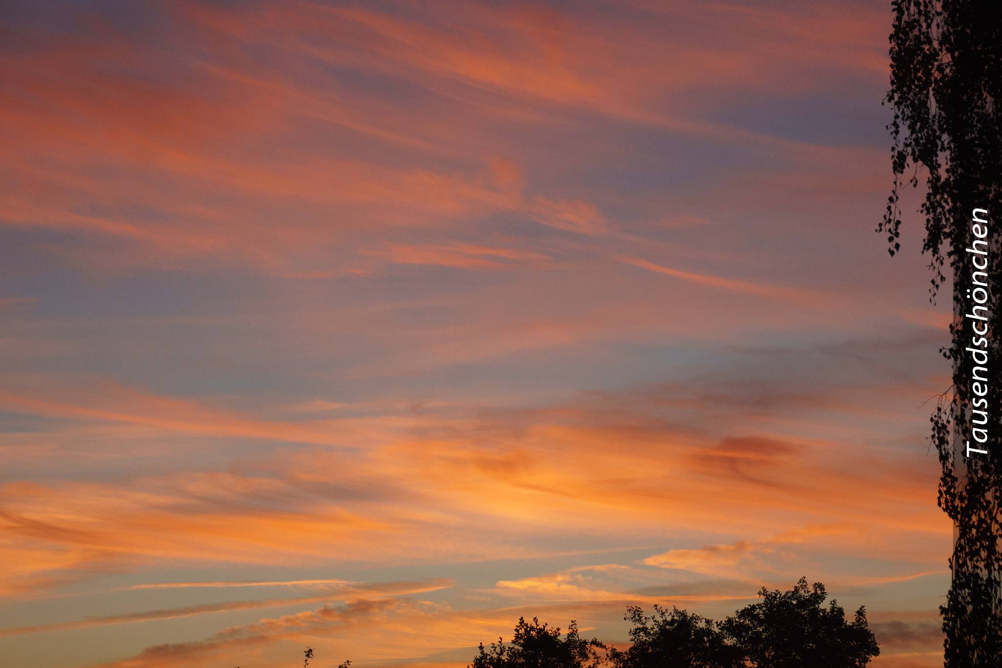 Wunderbarer Abendhimmel